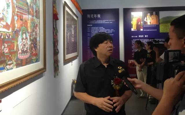 微信图片_20170620094402 “国家级非物质文化遗产传承人——希热布大师藏族唐卡艺术展”于李自健美术馆盛大开幕！
