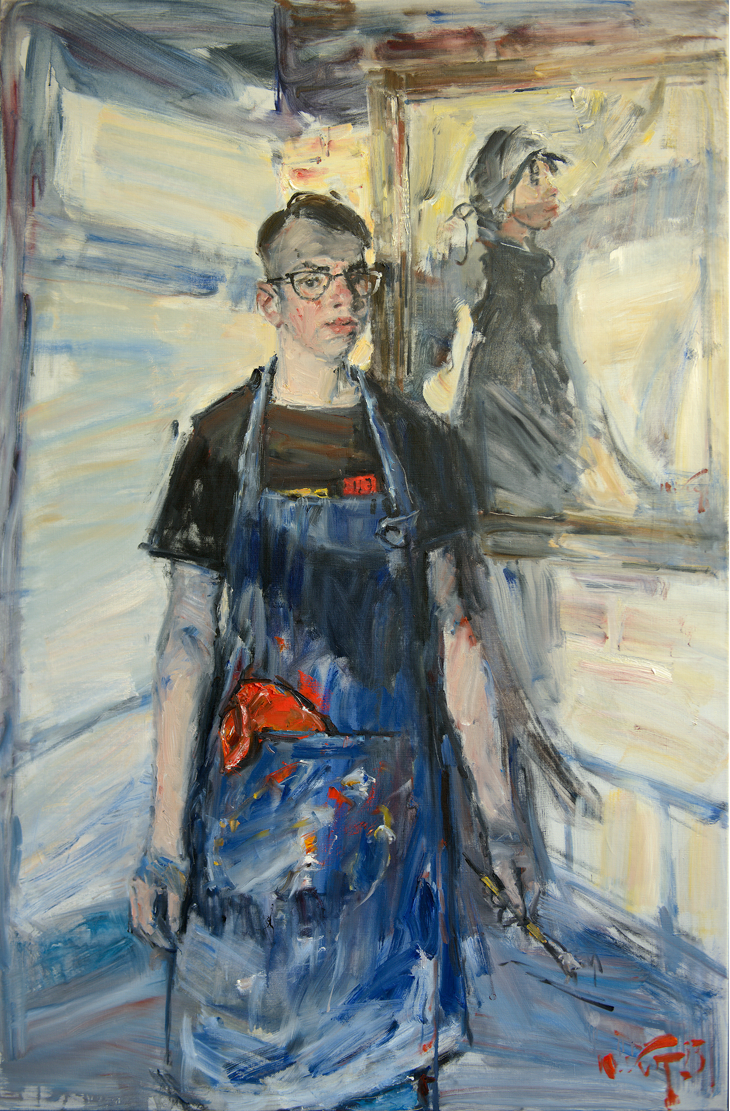 Михаил. Свет и тень, 光影中的米莎尺寸：180 x 120cm 材料：布面油画年代：2023年 (2).jpg